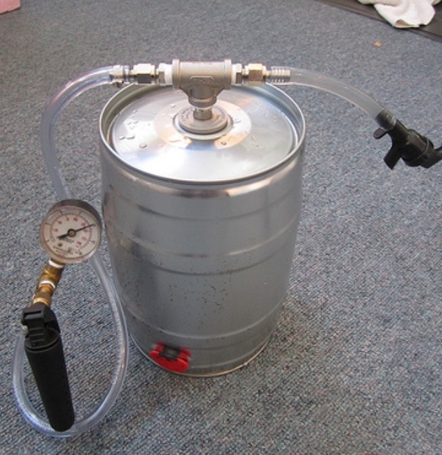 mini keg cooler with tap
